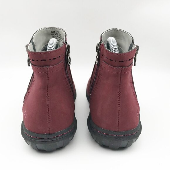 JBU by Jambu Juno Red Fur Lined Ankle Boots Booties Womens 8 Outdoor Winter - Picture 5 of 10